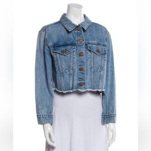 Alice + Olivia cropped denim jacket